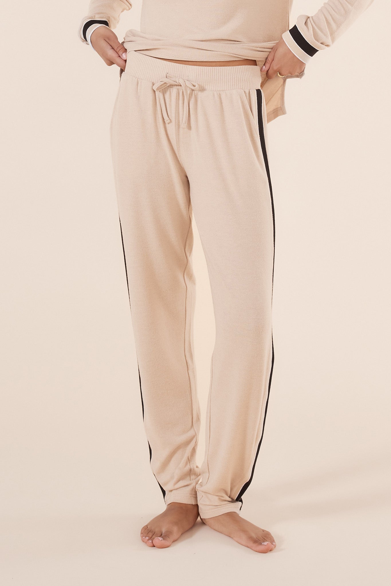 Gingerlilly Alison Sporty Long Lounge Set Natural