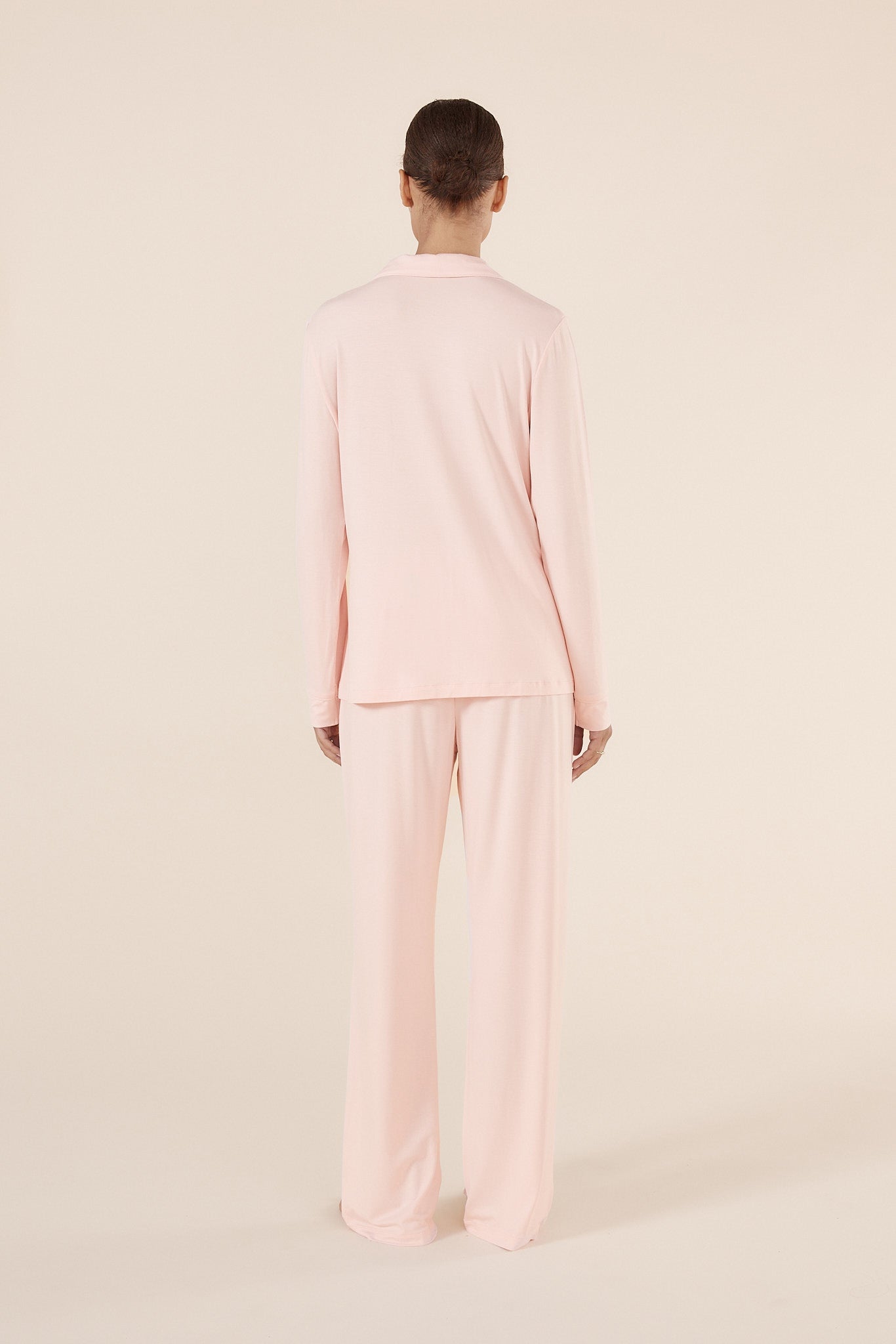 Gingerlilly Tessa Bamboo Long Pj Set Pink