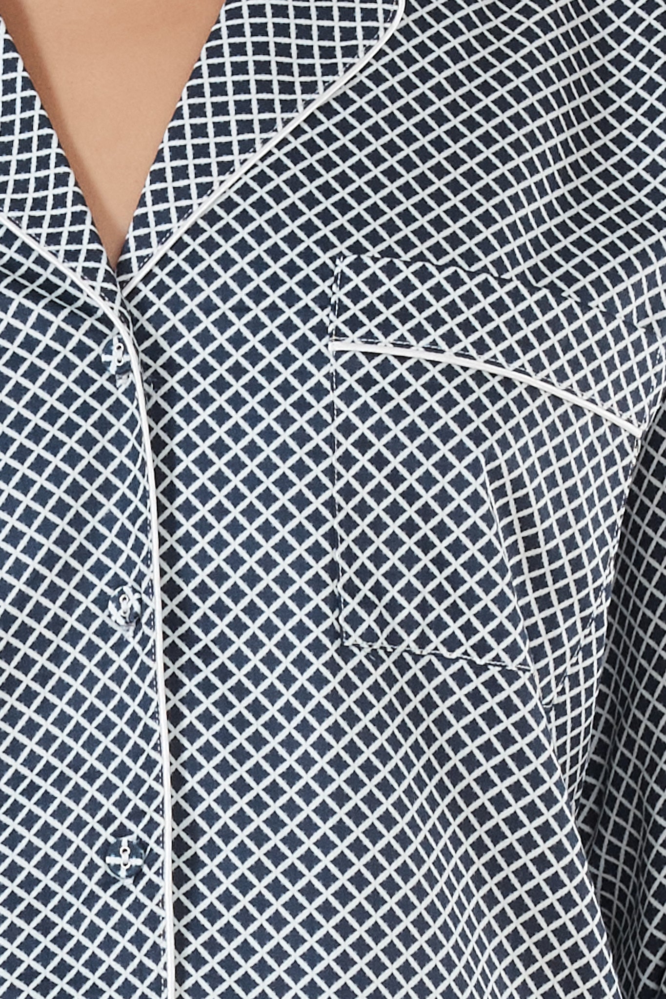 Gingerlilly Sky Diamond Cotton PJ Set Navy