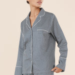 Gingerlilly Sky Diamond Cotton PJ Set Navy