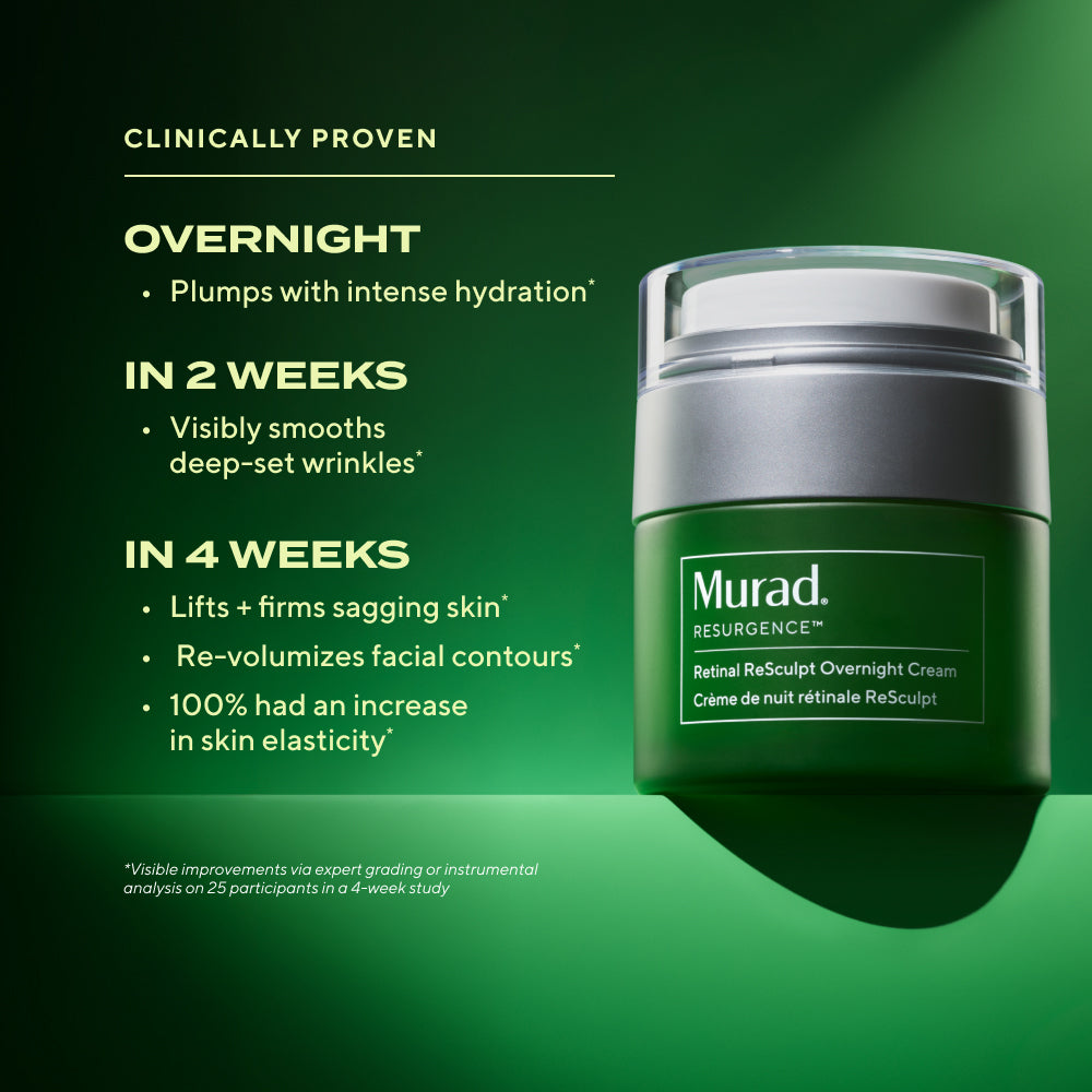 Murad Retinal Resculpt Overnight Cream + FREE Jade Acupressure Spoon + Deluxe Retinal Oil Drops