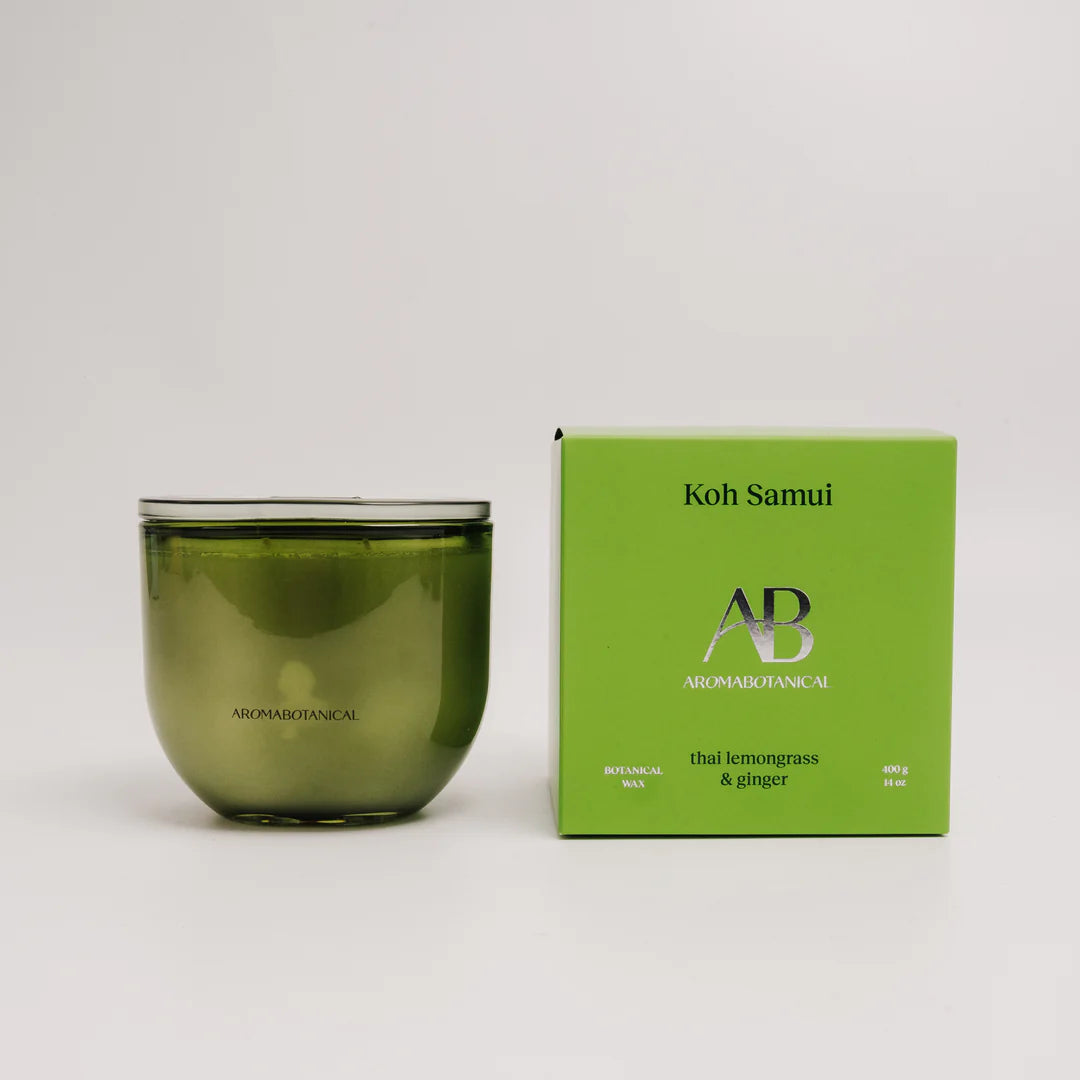 Aromabotanical Candle 400g KOH SAMUI Thai Lemongrass & Ginger