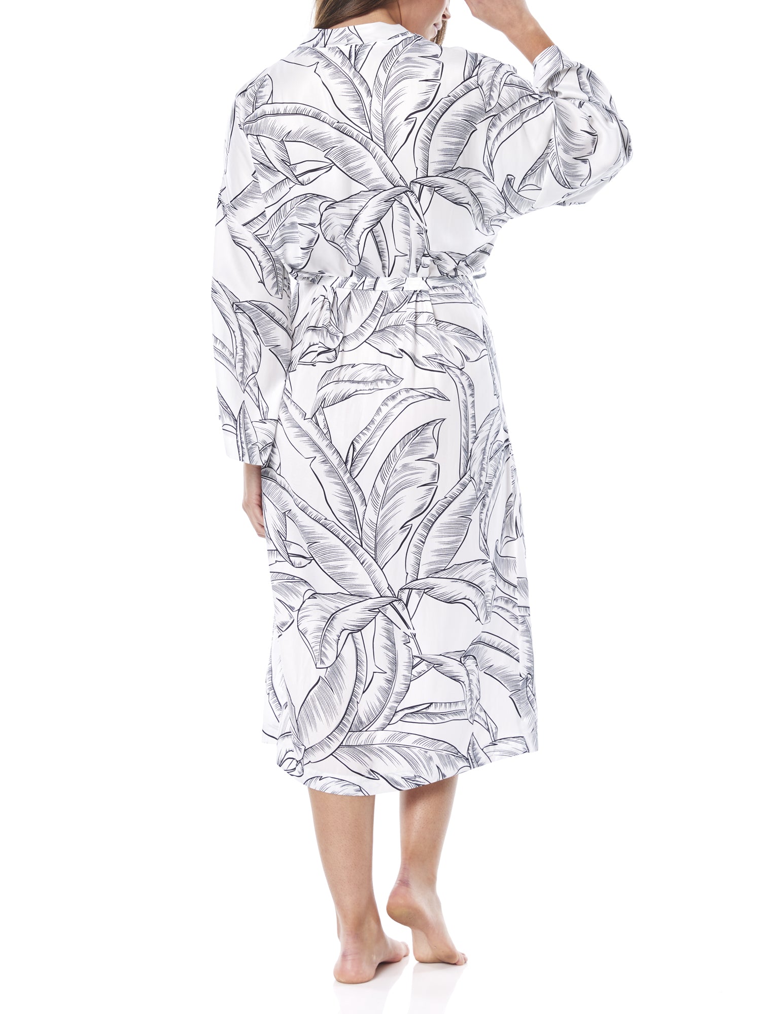 Gingerlilly Angie Printed Satin Robe
