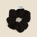 Gingerlilly Serene Pure Silk Scrunchie Black