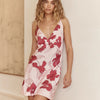 Gingerlilly IRIS Silky Satin Short Nightie Pink