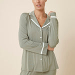 Gingerlilly Grace Bamboo Pj Set Olive