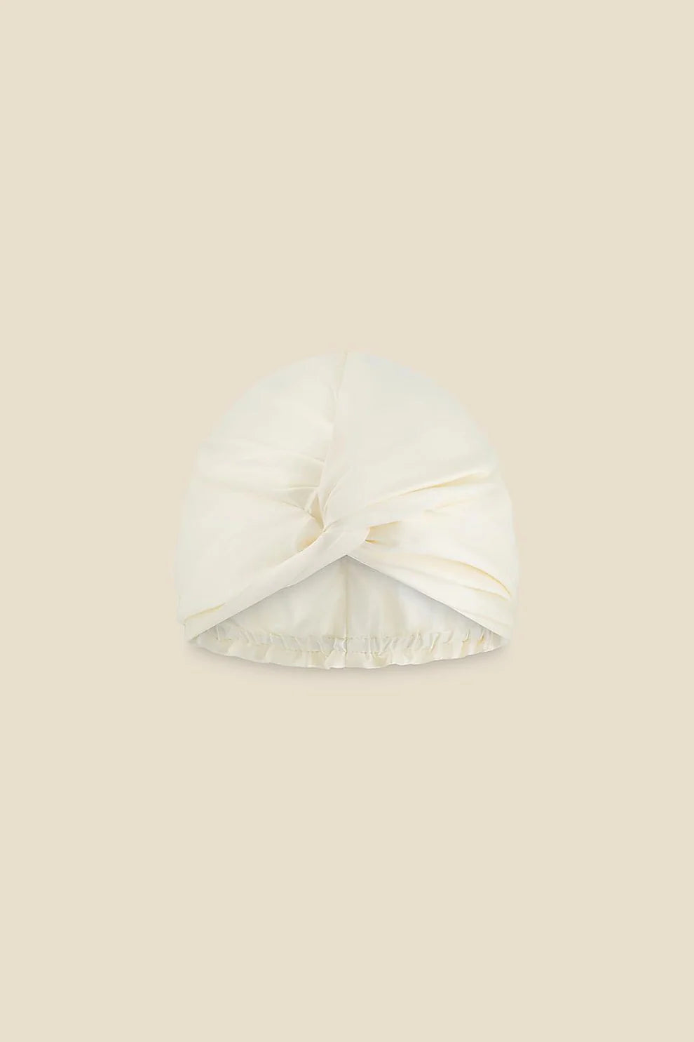 Gingerlilly Majestic Pure Silk Turban Cream
