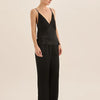 Gingerlilly Jade Black Pure Silk Cami PJ Set