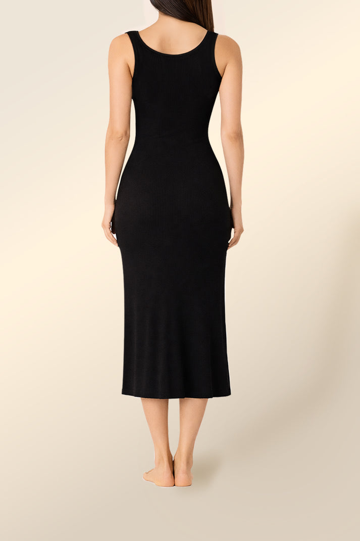 Gingerlilly Monique Long Sleeveless Dress Black