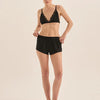 Gingerlilly Opal Black Pure Silk Bra and Short Set