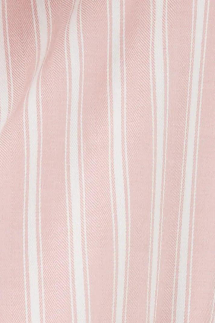 Gingerlilly Octavia Cotton Stripe Pj Set Pink