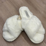 Gingerlilly Milan Plush Slipper Ivory