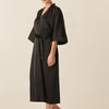 Gingerlilly Bethany Robe Black Satin