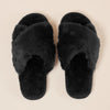 Gingerlilly Milan Plush Slipper Black