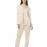 Gingerlilly Evette Satin Pj Set Biscuit