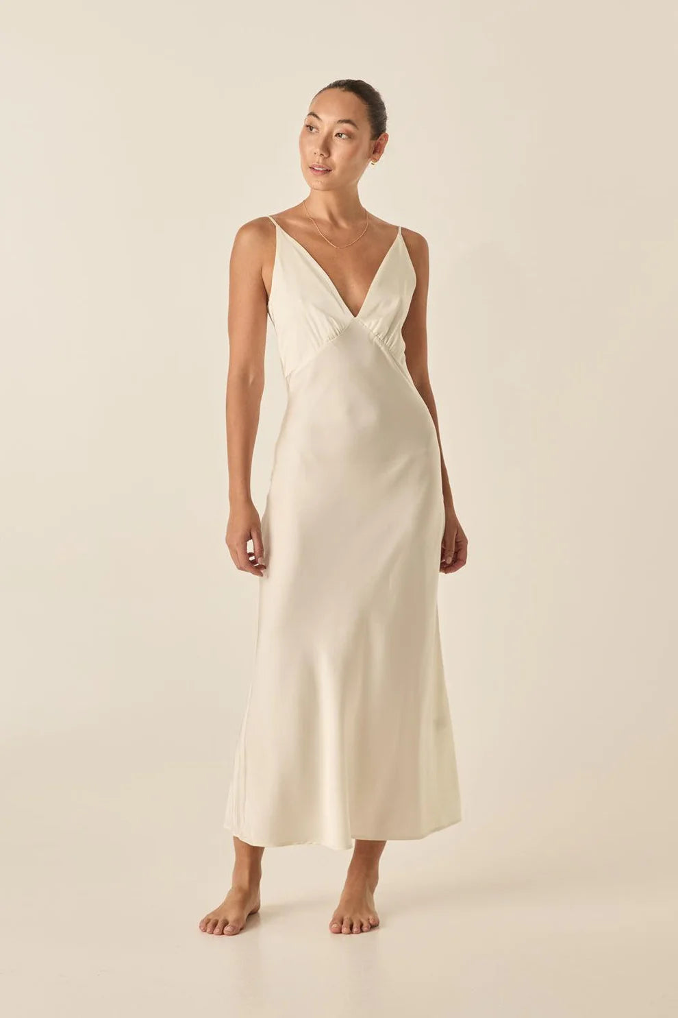 Gingerlilly Freda Satin Long Chemise