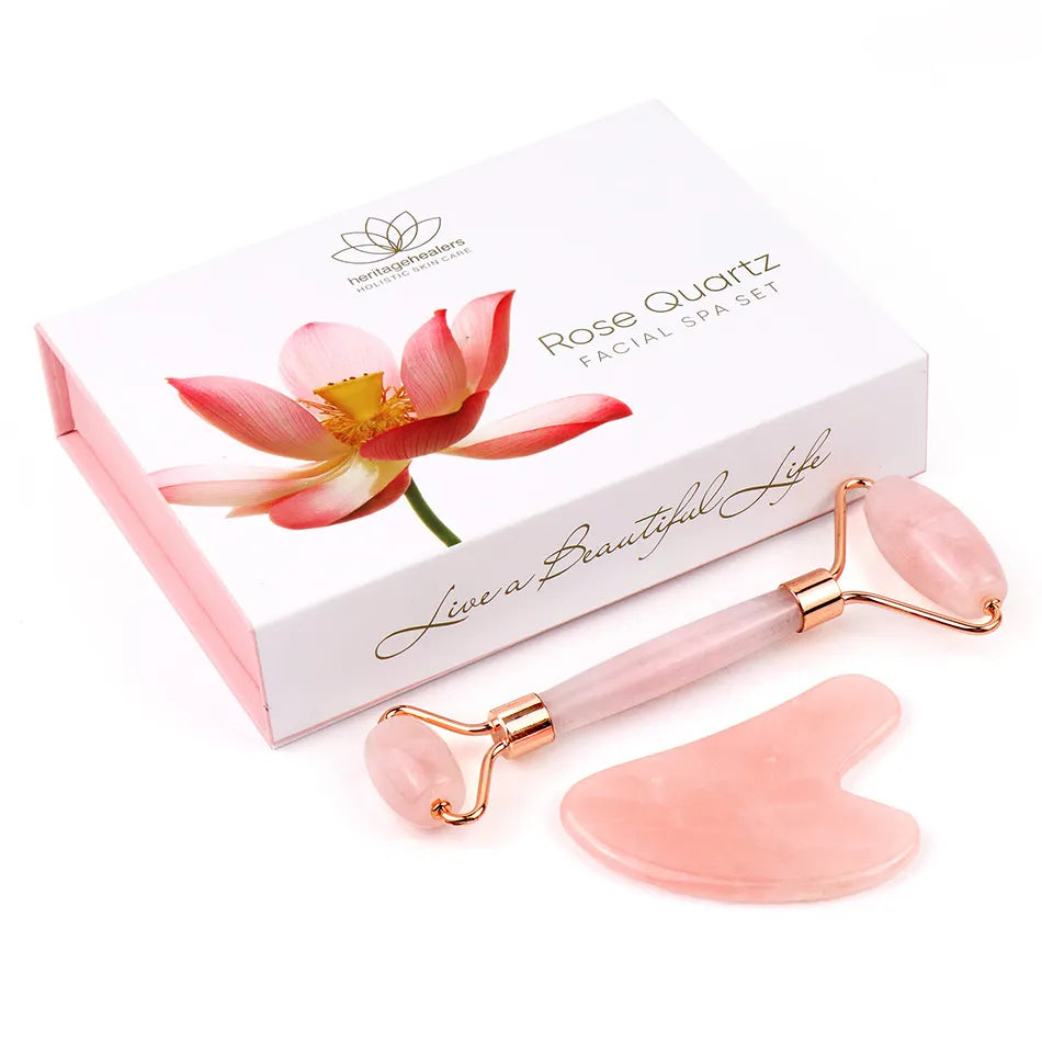 heritagehealers Rose Quartz Facial Spa Set