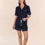 Gingerlilly SADIE Bamboo Short PJ Set Navy